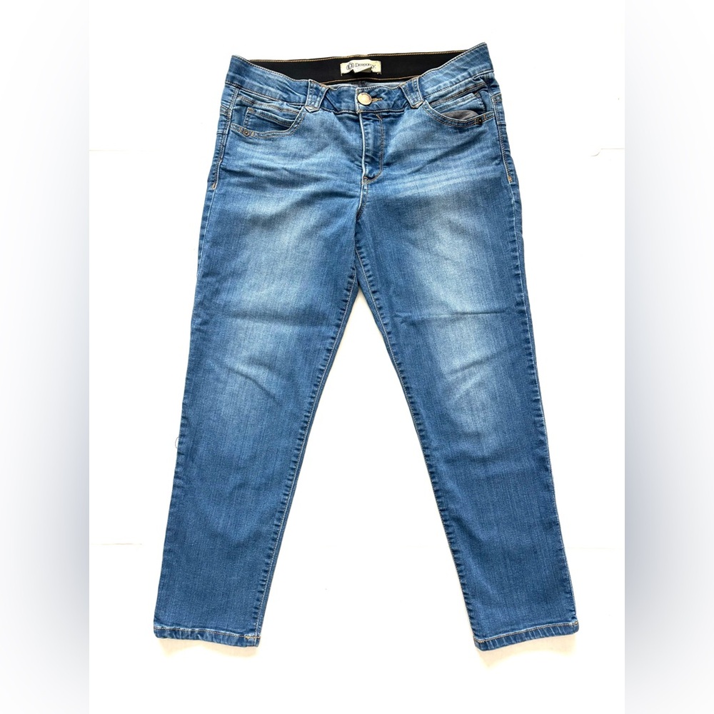 Democracy "Ab"solution Straight Leg Jeans Tummy Control Stretch‎ Women’s size 12